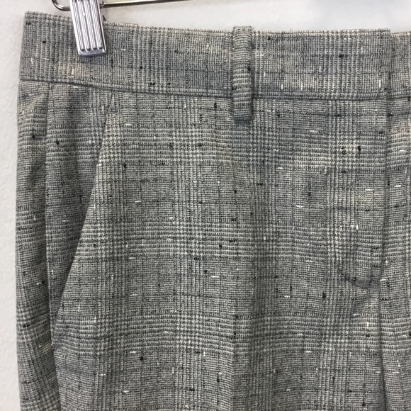 Theory Izelle Flannel Plaid Cropped Wool Pant Career Wear Academia Size 4 - Picture 7 of 10